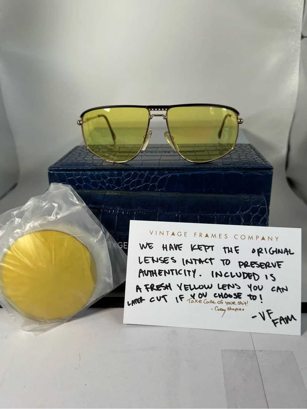 Yellow Lens Men's Sunglasses - Vintage Style